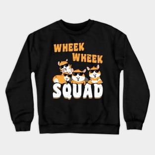 Wheek Wheek Squad Cute and Funny Guinea Pig Crewneck Sweatshirt